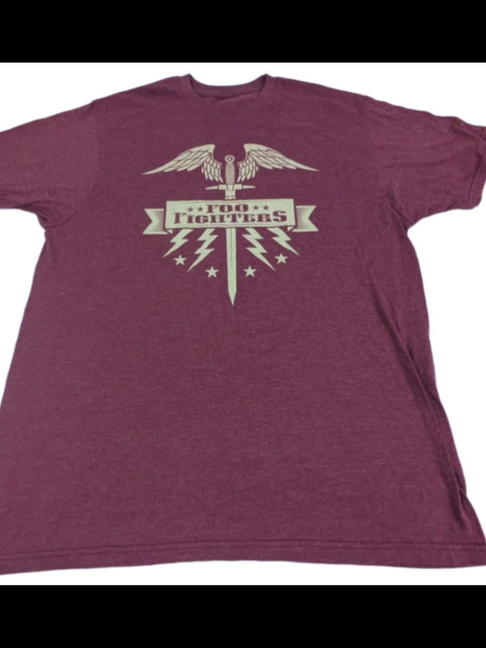 Foo Fighters Men's Maroon Band  T‑Shirt Size XL